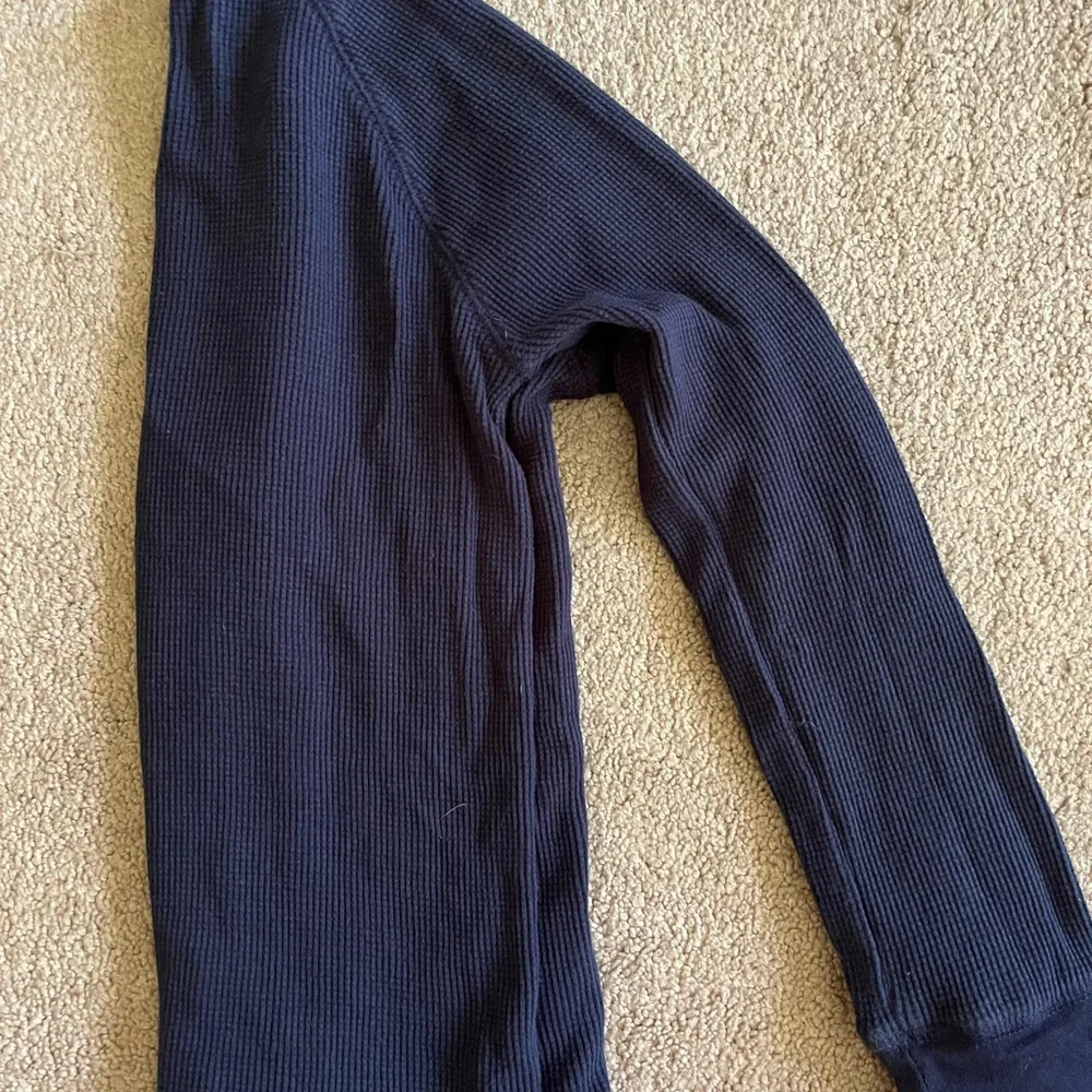GAP Navy Blue Long Sleeve Henley Tee